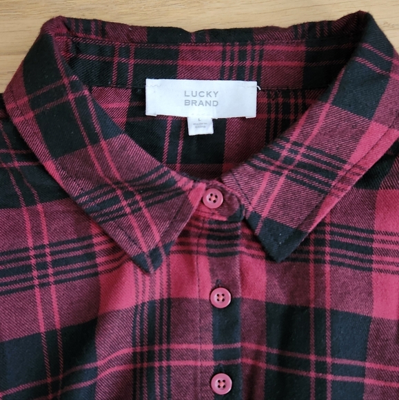 Flannel Ruffle Dress - Picture 4 of 4